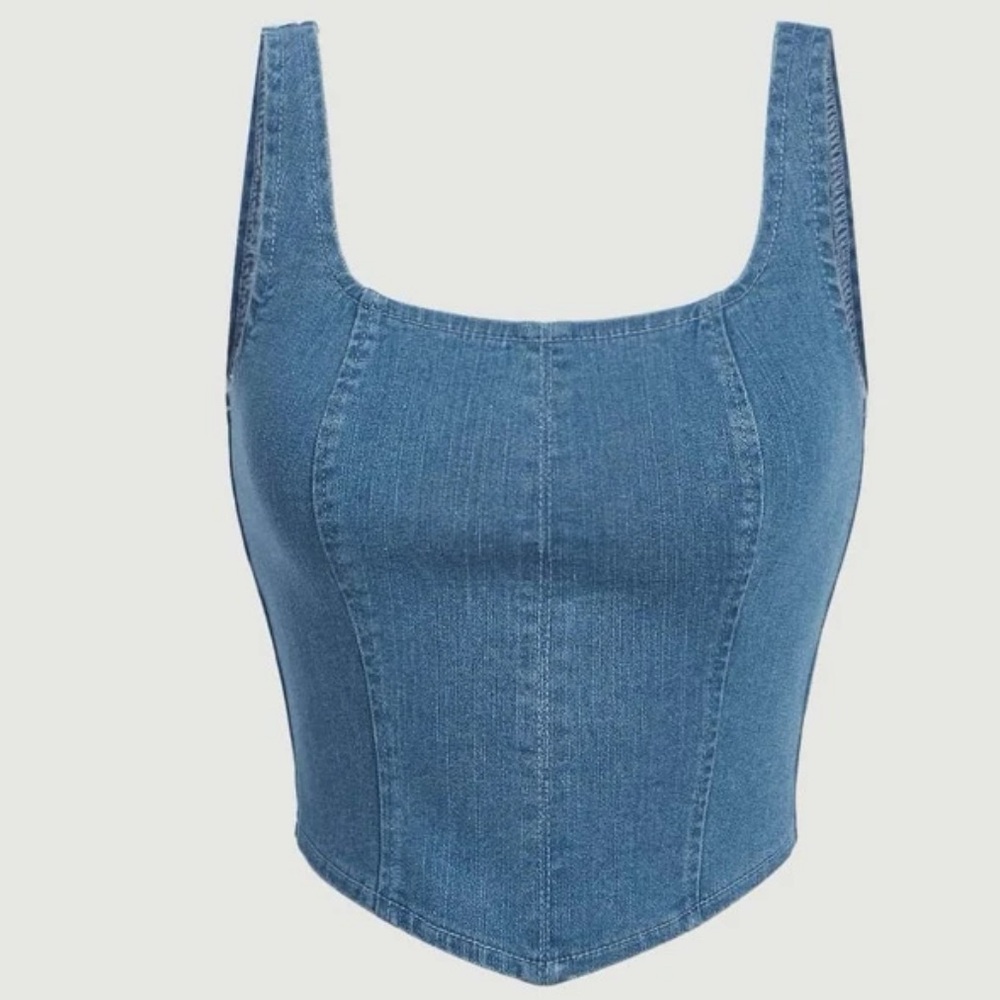 Denim Crop Top